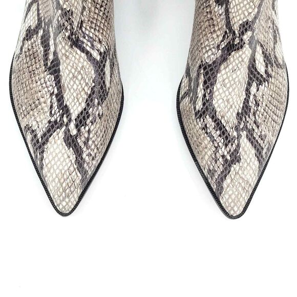New Linea Paolo Sevilla II Booties Snakeskin Leather Ankle Boots Womens 5 - Picture 6 of 10